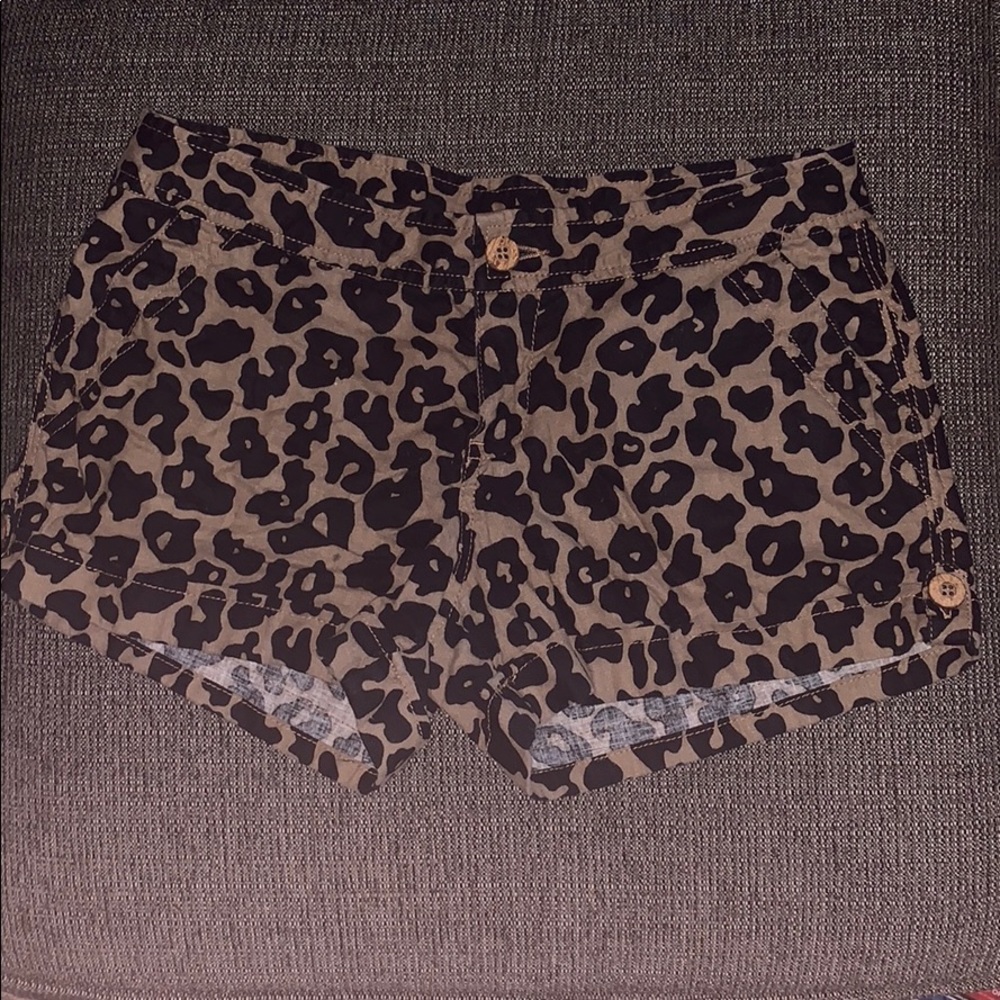 Cheetah print shorts
